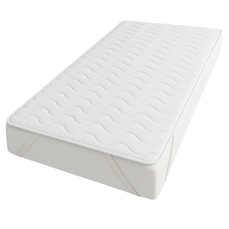 Pikowany materac nawierzchniowy 100x220 cm o wysokości 2 cm komfortowa nakładka ochronna materaca